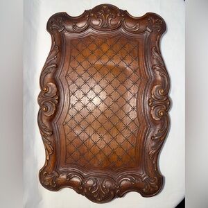 Vintage Syroco Wood Tray Display Serving Plate
Plater MCM Midcentury Art Déco
